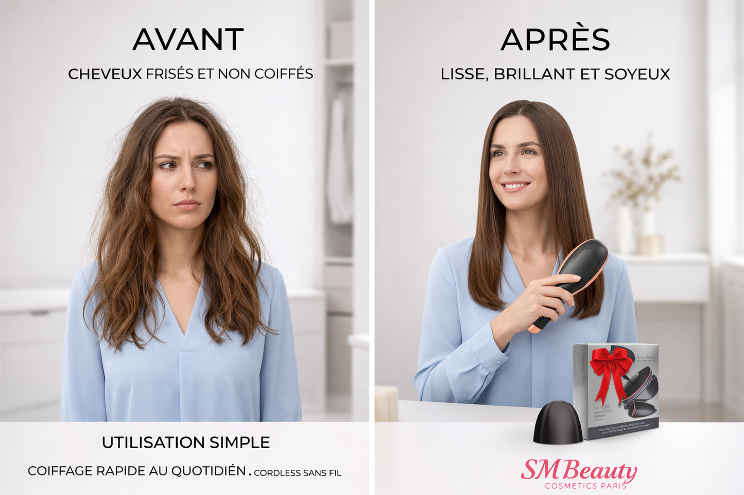 Peigne Lissant Sans Fil